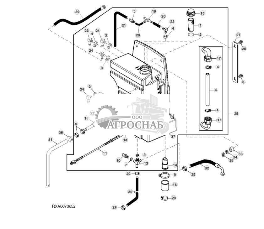 HYDRAULIC OIL RESERVOIR POWER SHIFT TRANSMISSION 